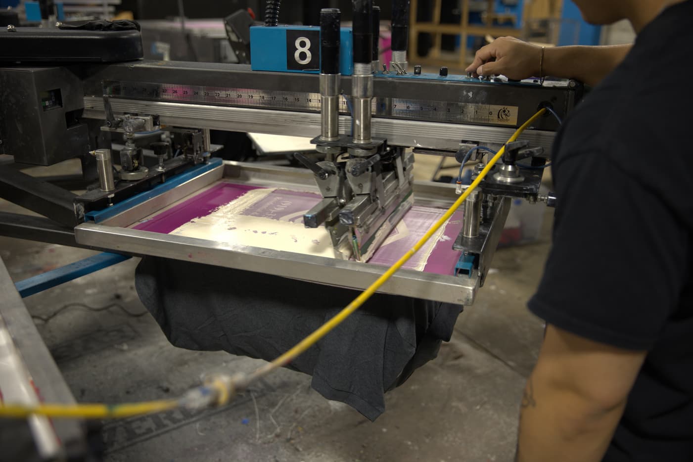 Screen printing technique process